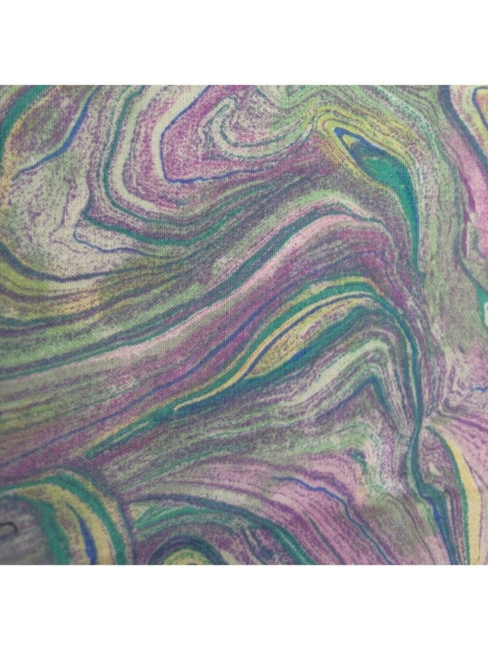 1/4 yard x 44" Cotton Fabric Multicolor Marble Swirl Pattern